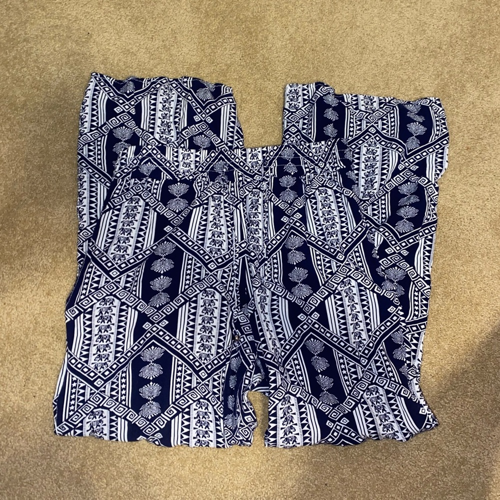 Flare leg printed pant